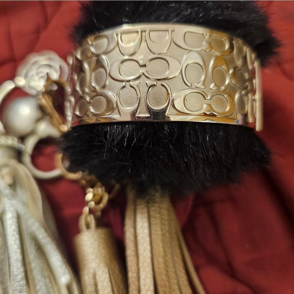 SILVER COACH LOGO BANGLE - Picture 2 of 5